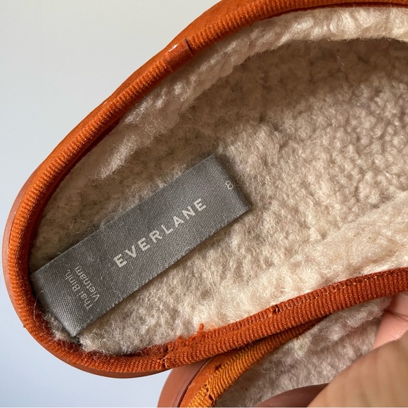 Everlane The Renew Quilted Slip On Shoes in Burnt Orange Size Women's 8 - Picture 7 of 7